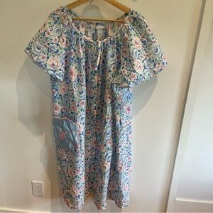 Morning News 3X Vintage House Coat Sleepwear Floral Plus Size